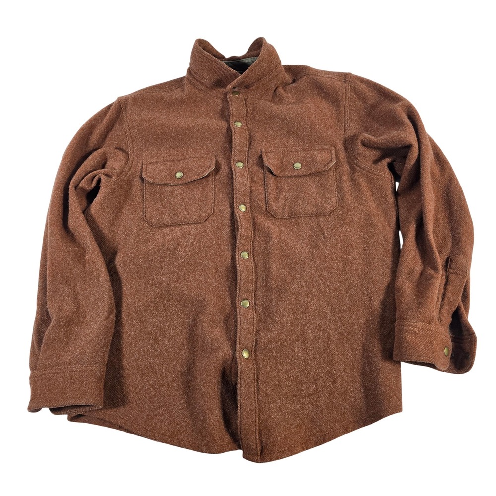 Pendleton Men's Wool Button Down Shirt Jacket Rus… - image 1